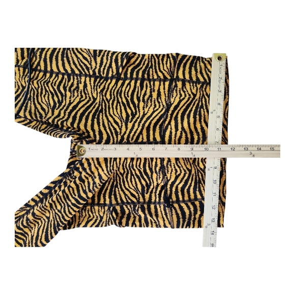 CRZ Yoga Tiger Print Leggings Size L (12) High Rise Stretch Workout Pants - Picture 4 of 6